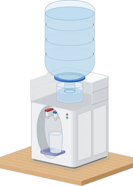 Dispenser galon dibelah
