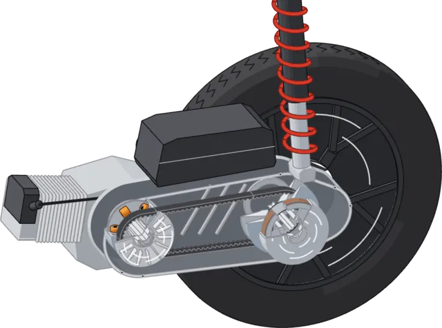 CVT motor matic dibelah