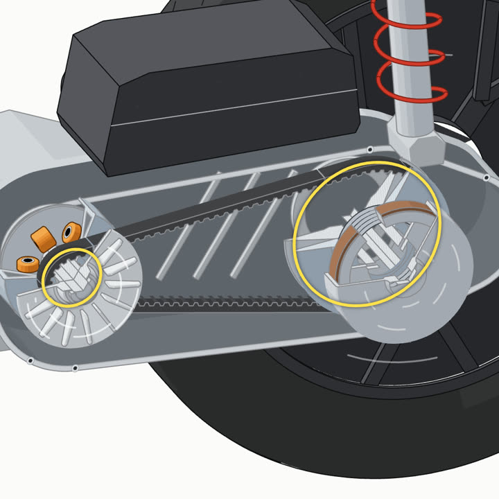 Motor matic (CVT), dibedah